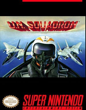 U.N. Squadron SNES front cover