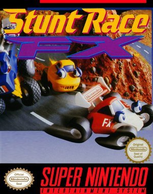 Stunt Race FX SNES front cover