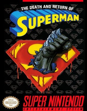 The Death and Return of Superman SNES front cover